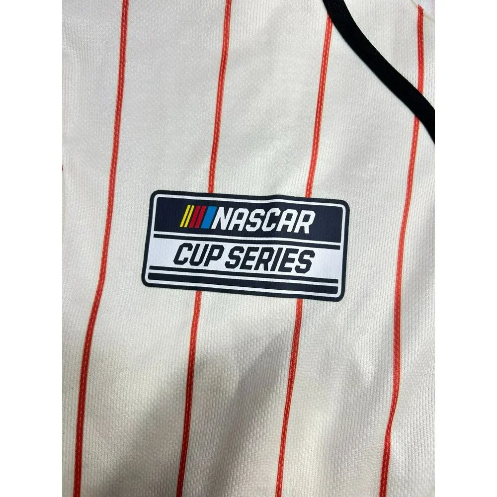 NASCAR Cup Series Championship Racing Striped Button-Down Jersey Shirt L/G - Picture 3 of 6